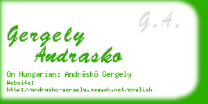 gergely andrasko business card