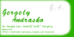 gergely andrasko business card